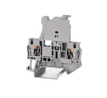 Клемма для предохранителя, зажим push-in, 2 точки подключения, 4 кв.мм, серая  VPR-4-HESI  DKC