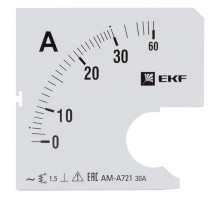 Шкала сменная для A721 30/5А-1,5 EKF PROxima  s-a721-30  EKF