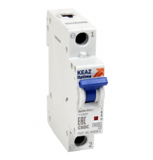 Выключатель автоматический однополюсный OptiDin BM63-1B20-DC-RP-УХЛ3 339175 КЭАЗ