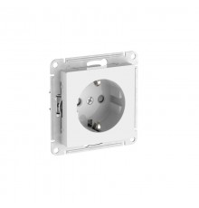 AtlasDesign Белый Розетка с заземлением со шторками, 16А, механизм, быстрозажимные клеммы  ATN000145S  SE