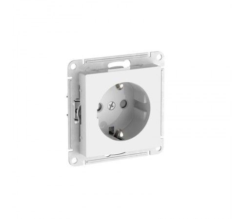 AtlasDesign Белый Розетка с заземлением со шторками, 16А, механизм, быстрозажимные клеммы  ATN000145S  SE