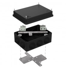 Коробка огнестойкая для о/п 40-0310-FR10.0-4 Е15-Е120 RAL9005 150х110х70 (6 шт/кор) черная  40-0310-9005-FR10.0-4  Промрукав