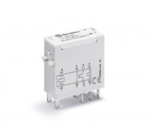 Миниатюрное промышленное электромеханическое реле; монтаж в розетку или наконечники Faston (2.5х0.5мм); 2СO 8A; контакты AgNi  465291100000T  Finder