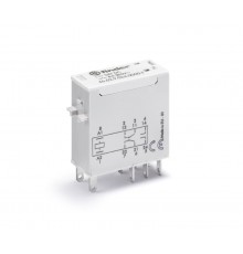 Миниатюрное промышленное электромеханическое реле; монтаж в розетку или наконечники Faston (2.5х0.5мм); 2СO 8A; контакты AgNi  465291100000T  Finder