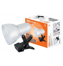 Светильник настольный прищепка 40Вт, E14 белый  SQ0337-0107  TDM