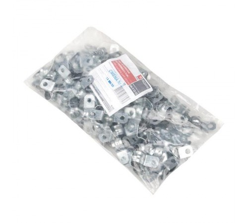 Скоба металлическая двухлапковая СМД d 12-13мм. (100шт.) EKF PROxima  sm-2-12-13  EKF