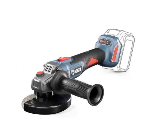Угловая шлифовальная машина GB-20-125R без АКБ и ЗУ серия ПРОФИ  104541  КВТ