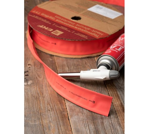 Термоусаживаемая трубка ТУТ нг 25/12,5 красная рулон PROxima  tut-25-r  EKF