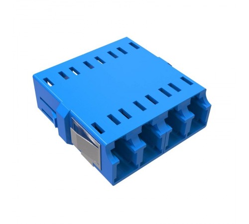 Адаптер LC/UPC-Quad, Senior/Senior, SC-footprint, ОS2, синий  RNFA9UQLC  DKC
