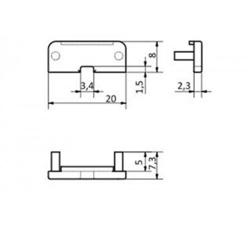 Заглушка SURFACE-GREY глухая  021787  Arlight
