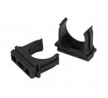 ЭРА Крепеж-клипса (черный) для трубы d 20мм (10шт)  Б0044180  ЭРА