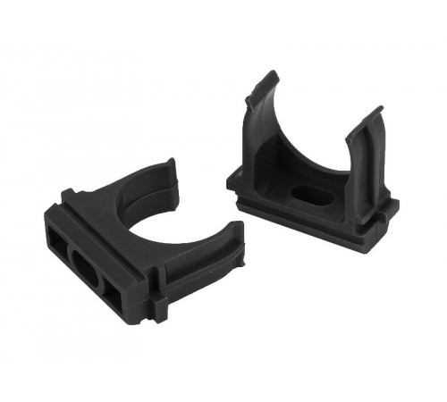 ЭРА Крепеж-клипса (черный) для трубы d 20мм (10шт)  Б0044180  ЭРА