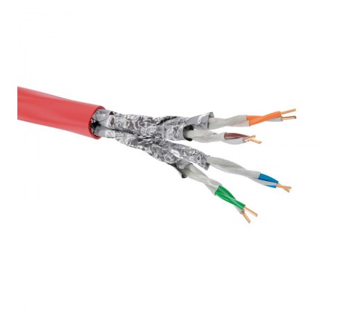 Кабель CAT 6, U/UTP, нг(А)-FRHF, бухта 305м, красный  RN6UUA04RD  DKC