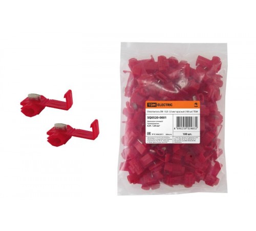 Ответвитель ОВ-1 0,5-1,5 мм2 красный (100 шт)   SQ0520-0001  TDM
