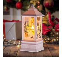 Новогодний декоративный светильник Снеговик  EGNDS-06   теплый белый диодов , h 20 см, 3*ААА, IP20  Б0051940  ЭРА