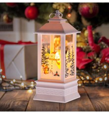 Новогодний декоративный светильник Снеговик  EGNDS-06   теплый белый диодов , h 20 см, 3*ААА, IP20  Б0051940  ЭРА