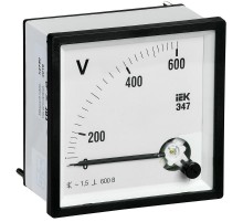 Вольтметр Э47 600В кл. точн. 1,5 72х72мм  IPV10-6-0600-E  IEK