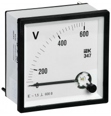 Вольтметр Э47 600В кл. точн. 1,5 72х72мм  IPV10-6-0600-E  IEK