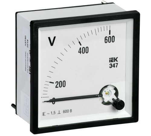Вольтметр Э47 600В кл. точн. 1,5 72х72мм  IPV10-6-0600-E  IEK