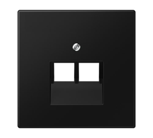 Плата (фиксация винтом) для двух модулей; термопласт; черный матовый  LS969-2UASWM  Jung