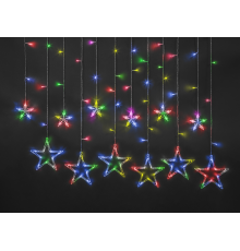 Гирлянда NGF 93 678 NGF-D025-01 (бахрома звезды RGBY 138 2.5*0.6м IP20 TR)  93678  Navigator