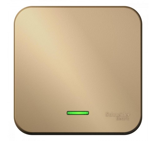 Blanca Титан О/У с изолирующей пластиной Титан Переключатель 1-клавишный с подсветкой, 10А, 250B  BLNVA106114  SE