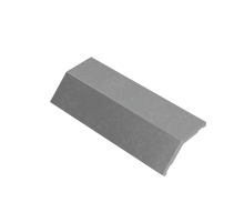 Крышка внеш. верт. угла 45 гр. 400 мм "ПЛЮС" INOX304  KVLplus45-400 INOX304  КМ - профиль