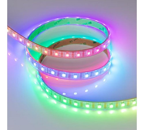 Светодиодная лента герметичная SPI-P-B60-12mm 5V RGB-PX1-BPT (12 W/m, IP66, 5060, 5m) (Arlight, бегущий огонь)  041167  Arlight