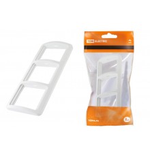 Рамка 3-ая горизонтальная белая "Валдай"   SQ1804-0019  TDM