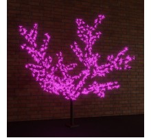 Светодиодное дерево "Сакура", высота 1,5м, диаметр кроны 1,8м, фиолетовые светодиоды, IP 54, понижающий трансформатор в компл.  531-106  NEON-NIGHT