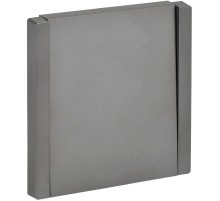 FORTE&PIANO Выключатель 1-клавишный проходной 10А FP503 сталь  FP-V12-0-10-1-K46  IEK