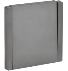 FORTE&PIANO Выключатель 1-клавишный 10А FP501 сталь  FP-V10-0-10-1-K46  IEK