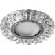 Светильник точечный встраиваемый под лампу, с LED подсветкой CD916 15LED*2835 SMD 4000K, MR16 50W G5.3, прозрачный, хром  28988  FERON