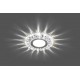 Светильник точечный встраиваемый под лампу, с LED подсветкой CD916 15LED*2835 SMD 4000K, MR16 50W G5.3, прозрачный, хром  28988  FERON