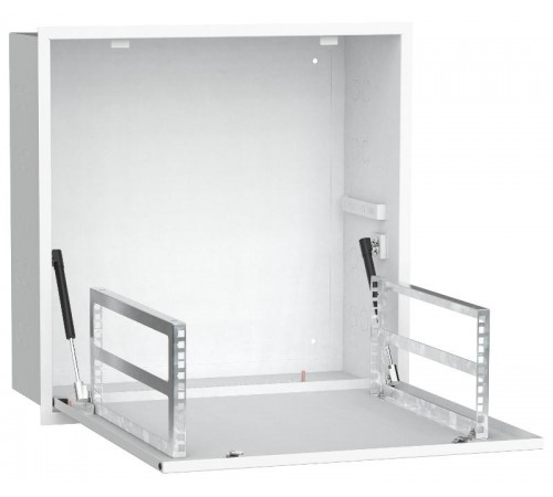 ITK LINEA R Шкаф встр. потол. 4U 600х600мм дв. мет. белый  LR16-4U66-MF  ITK