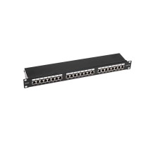 Панель коммутационная 19", 1U, 24 порта, F/UTP, RJ-45, CAT 5e REXANT PRO  02-0041  REXANT