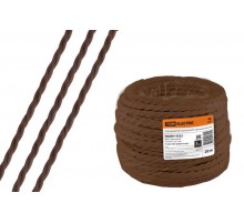 Ретро провод "Эко" 2х2,5 витой ГОСТ коричневый (20м)  SQ2801-0222  TDM