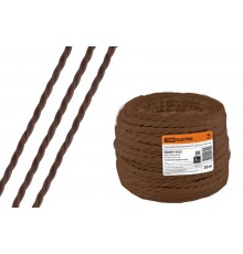 Ретро провод "Эко" 2х2,5 витой ГОСТ коричневый (20м)  SQ2801-0222  TDM