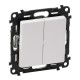 Valena LIFE DIY Белый Переключатель 2-клавишный 10А 250В  752408  Legrand