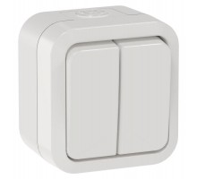 TORS Выключ. двухкл. 10А IP55 TS305 белый  TS-V20-0-10-55-K01  IEK