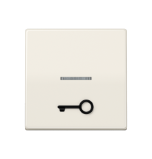 Клавиша для выключателя с окошком для подсветки и символом "замок"; слоновая кость AS591T1KO5 Jung