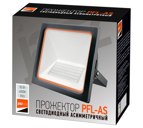 Прожектор светодиодный СДО  PFL -AS- 50w 4000K IP65 асимметричный  .5022478  Jazzway