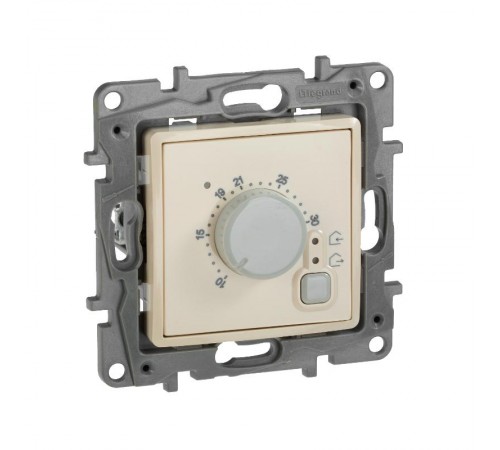 Etika Слоновая кость Термостат д/пола  672330  Legrand