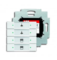 6127/01-84-500 Сенсор 4-кл. с коплером в комплекте, альпийский белый  6117-0-0200  2CKA006117A0200  ABB