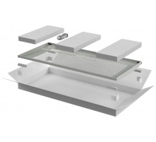 Дверь перфорированная для шкафа LINEA N 28U 600 мм серая  LN35-28U6X-DP  ITK