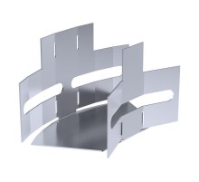 Угол горизонтальный изменяемый 0-45 градусов Стандарт INOX (AISI 316) 50х50  PR16.3613  Промрукав