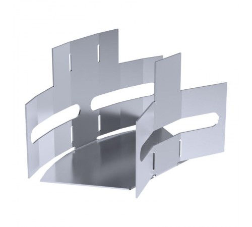 Угол горизонтальный изменяемый 0-45 градусов Стандарт INOX (AISI 316) 50х50  PR16.3613  Промрукав