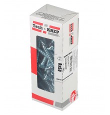 Болт DIN 571 сантехнический оцинк 8х50 (25 шт) - коробка с ок. Tech-Kr ( 0,441 кг)  126554  Tech-KREP