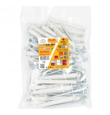 Дюбель фасад. с шурупом шест.гол. с шлицем TORX прессшайба 10x100 (30 шт) - пакет  147649  Tecfi