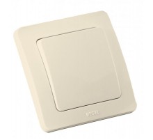 Выключатель скрытой установки, одноклавишный, с самовозвратом, цвет слоновая кость  ВС10-331-01  HEGEL